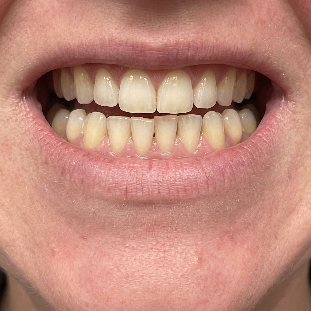 Before whitening result