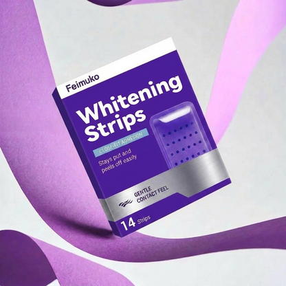 Purple Teeth Whitening Strips application